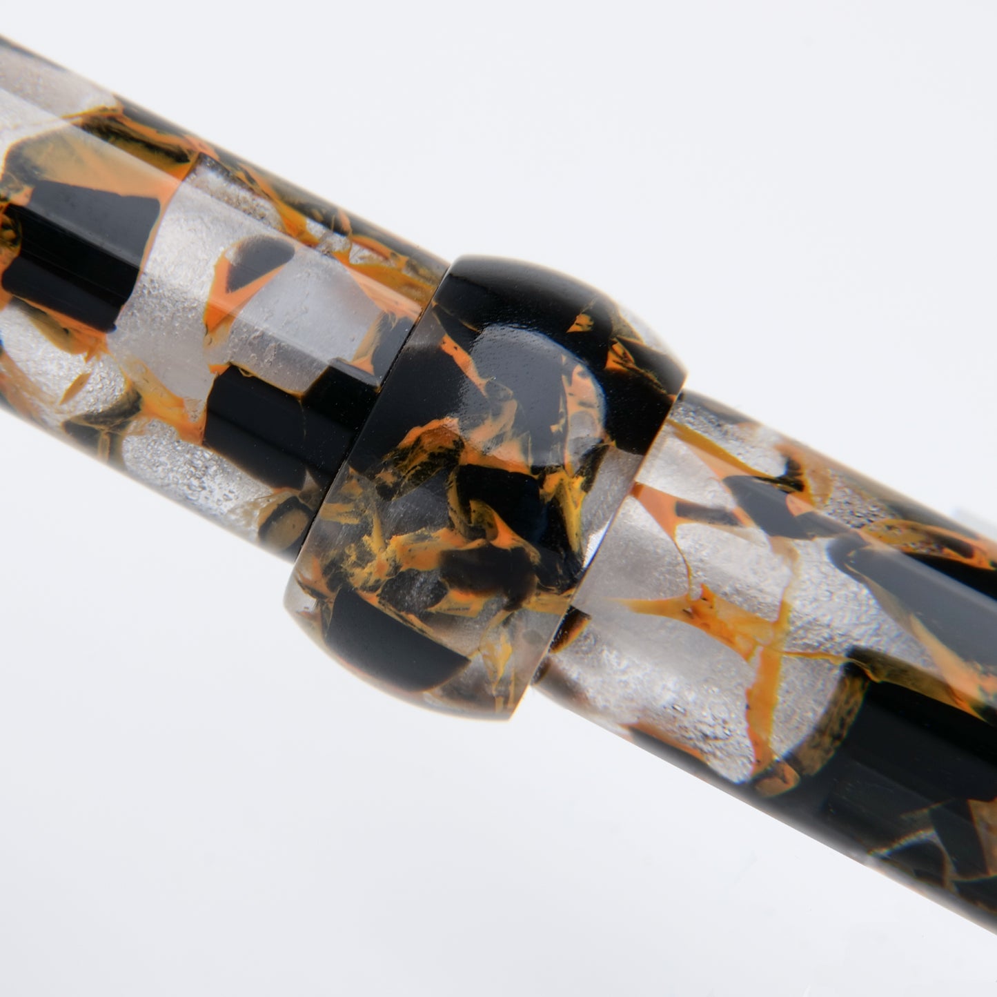 Conklin Mark Twain Demonstrator Fountain Pen - Orange Medley with Gun Metal Trim