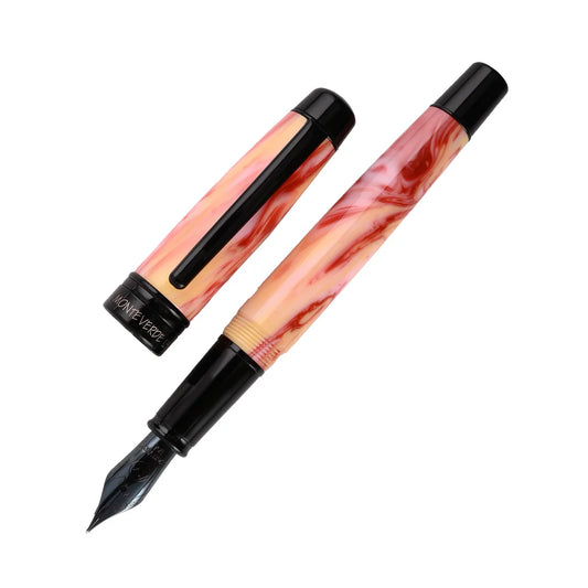 Monteverde Prima Fountain Pen - Red Swirl