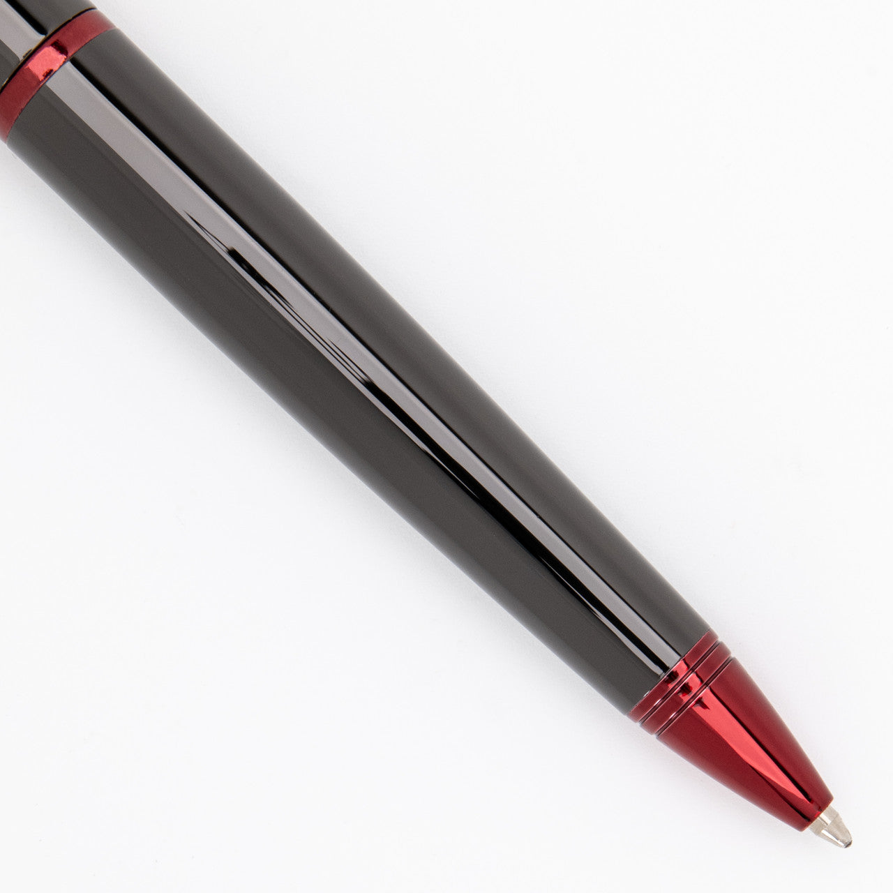 Monteverde Impressa Ballpoint - Gun Metal with Red Trim