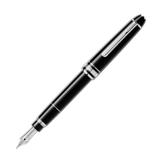 Montblanc Hommage to W.A. Mozart Fountain Pen - Black with Platinum Trim (Meisterstück)