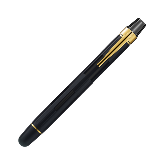 Nahvalur Eclipse Retractable Fountain Pen - Black Gold