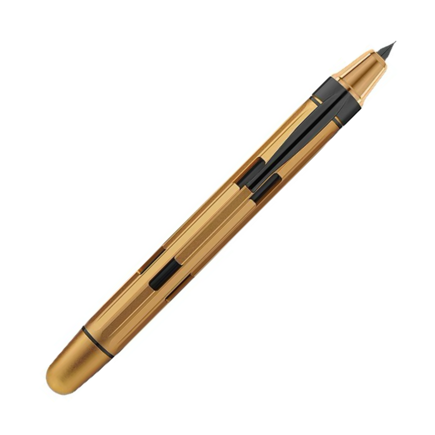 Nahvalur Eclipse Retractable Fountain Pen - Electrum