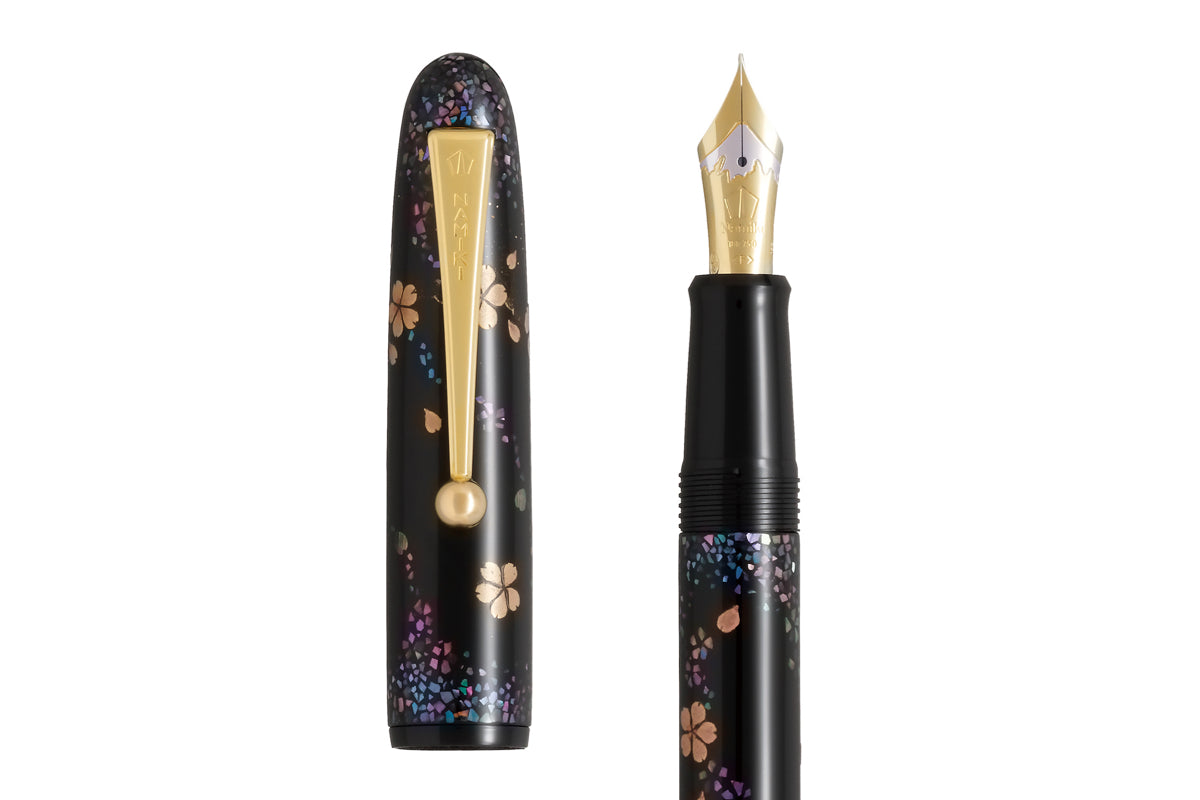 Namiki Yukari Maki-e Fountain Pen - Cherry Blossoms at Night