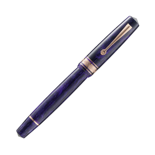 Omas Bologna Fountain Pen - Ametista Profondo with Rose Gold Trim (Deep Amethyst)