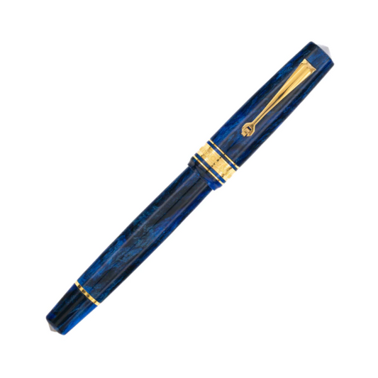 Omas Bologna Fountain Pen - Azzurro Diamante with Gold Trim (Diamond Blue)