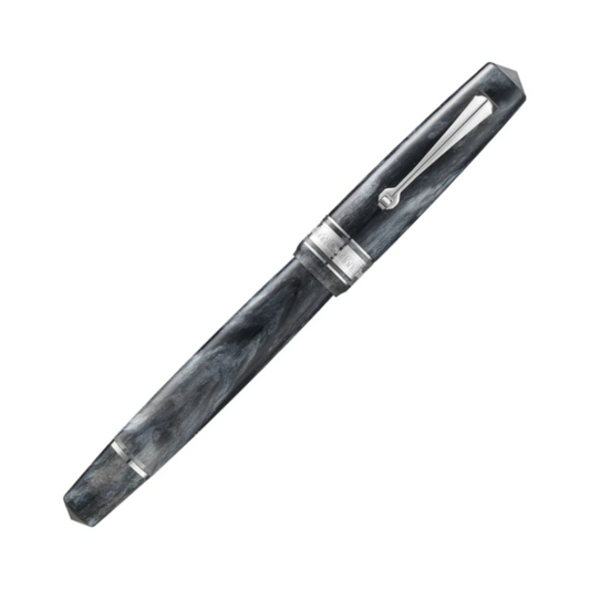 Omas Bologna Fountain Pen - Grigio Luminoso with Silver Trim (Bright Grey)