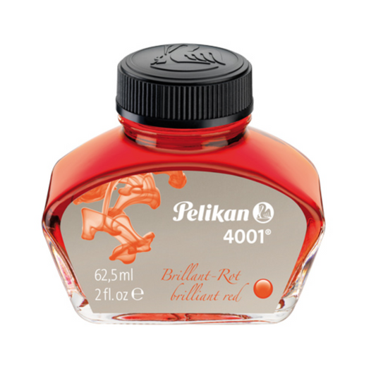 Pelikan 4001 Brilliant Red Bottled Ink (62.5ml)