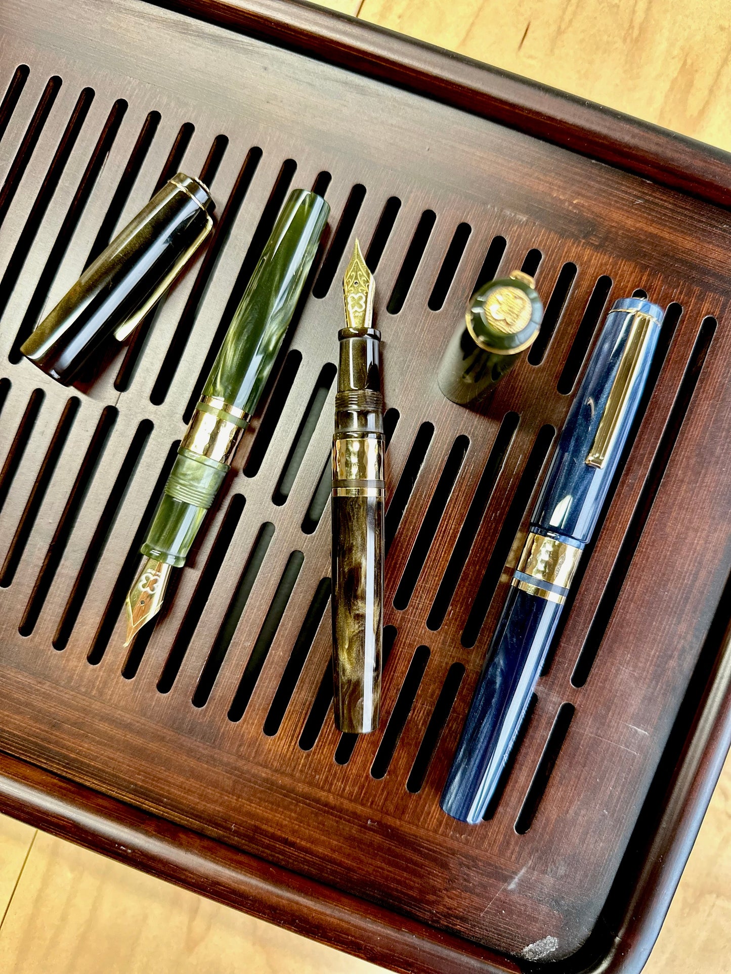 Esterbrook Model J Chatoyant Fountain Pen - Palm Green (Acrylic)