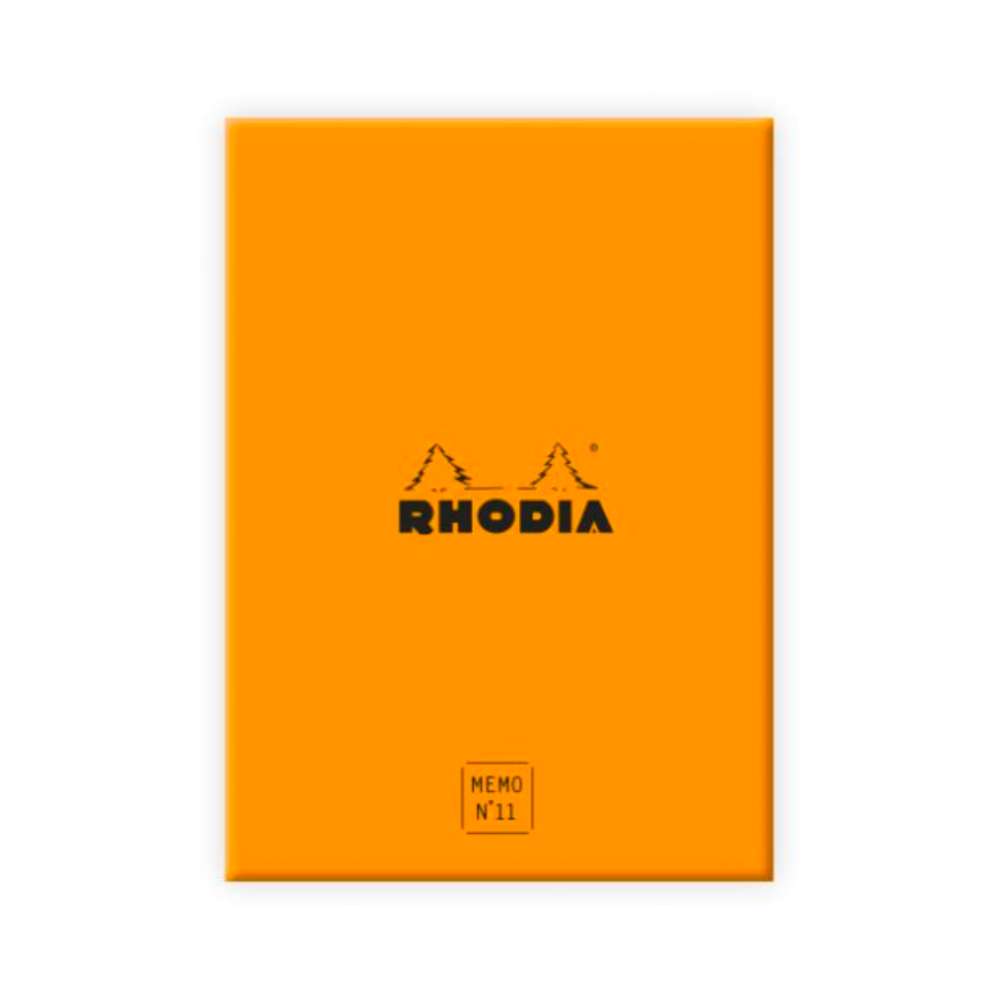 Rhodia Memo Pad #11 with Refillable Box (3 3/8 x 4 1/2") - Dot Grid