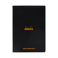 Rhodia Side Staplebound A4 Dot Grid Notebook - Black