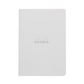 Rhodia Side Staplebound A5 Lined Notebook - Ice White