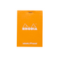 Rhodia #12 Top Staplebound Dot Grid A7+ Notepad - Orange