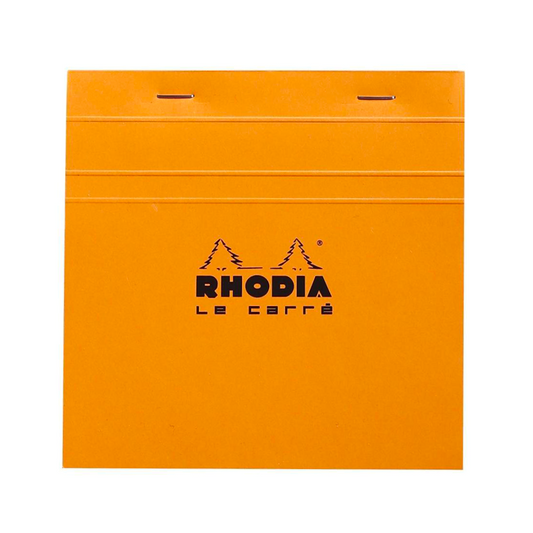 Rhodia #148 Le Carre Square Top Staplebound Graph Notepad (5 3/4 X 5 3/4) - Orange