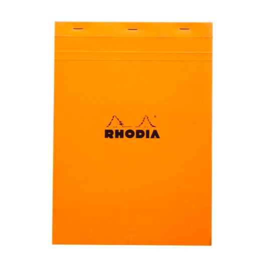 Rhodia #19 Top Staplebound A4+ Graph Notepad - Orange