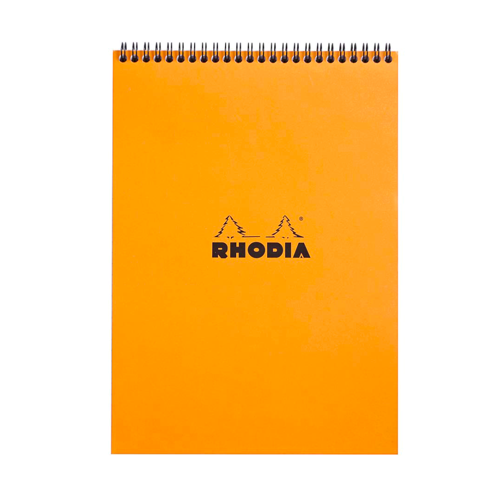 Rhodia #18 Top Wirebound Graph A4 Notepad - Orange