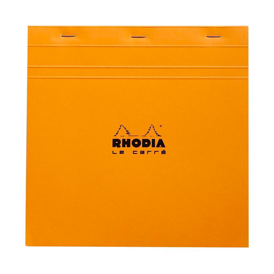 Rhodia #21 Le Carre Square Top Staplebound Graph Notepad (8.25 x 8.25) - Orange