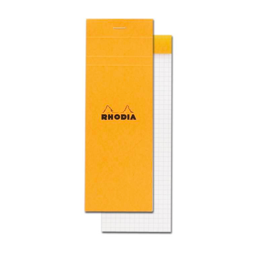 Rhodia #8 Top Staplebound Graph Notepad (3" x 8.25") - Orange