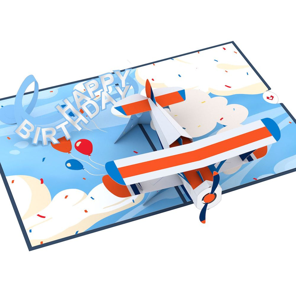 Lovepop Pop-Up Card - Happy Birthday Plane