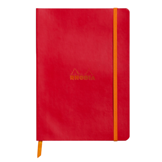 Rhodia Rhodiarama Softcover A5 Lined Notebook - Poppy