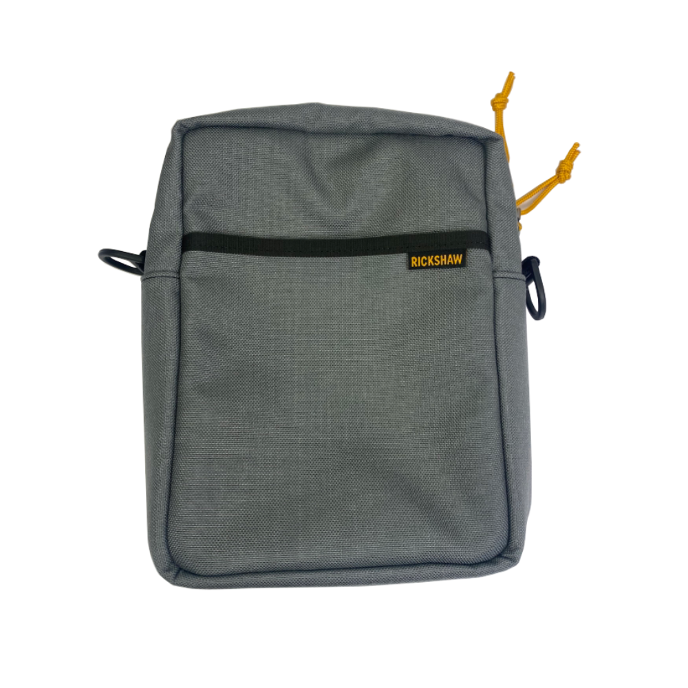 Rickshaw Bagworks A5 Field Bag - Grey with Saffron