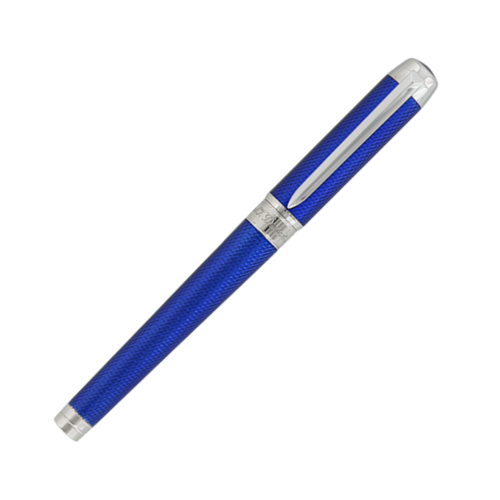 S.T. Dupont Eternity XL Fountain Pen - Blue Guilloche