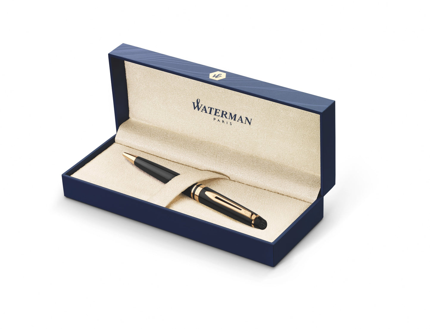 Waterman Expert Ballpoint - Black with Gold Trim