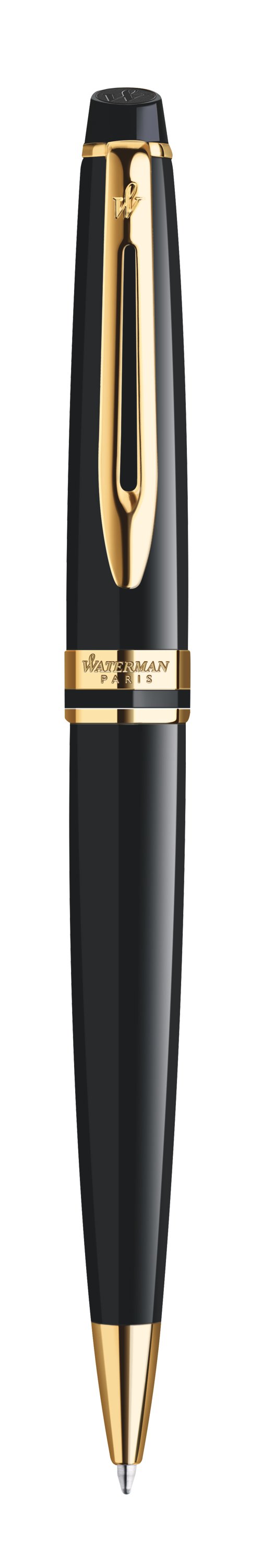 Waterman Expert Ballpoint - Black with Gold Trim