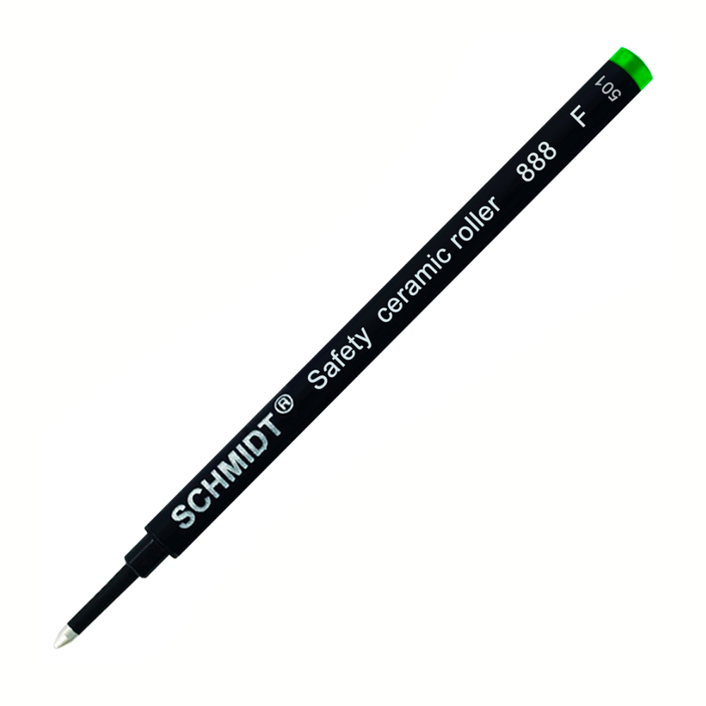 Schmidt 888 Rollerball Refills - Green (Fine-.6mm) (Plastic Tube)