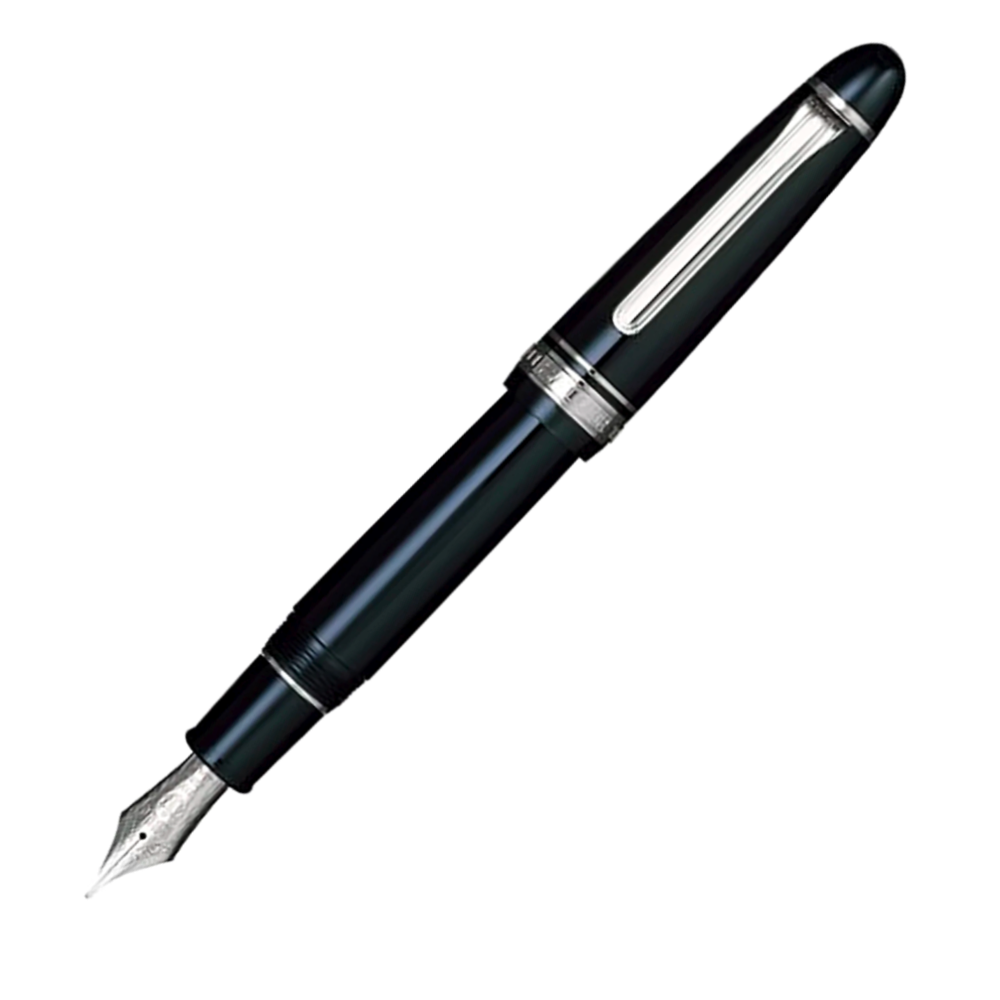 Sailor 1911 King of Pens Fountain Pen - Black with Silver Trim