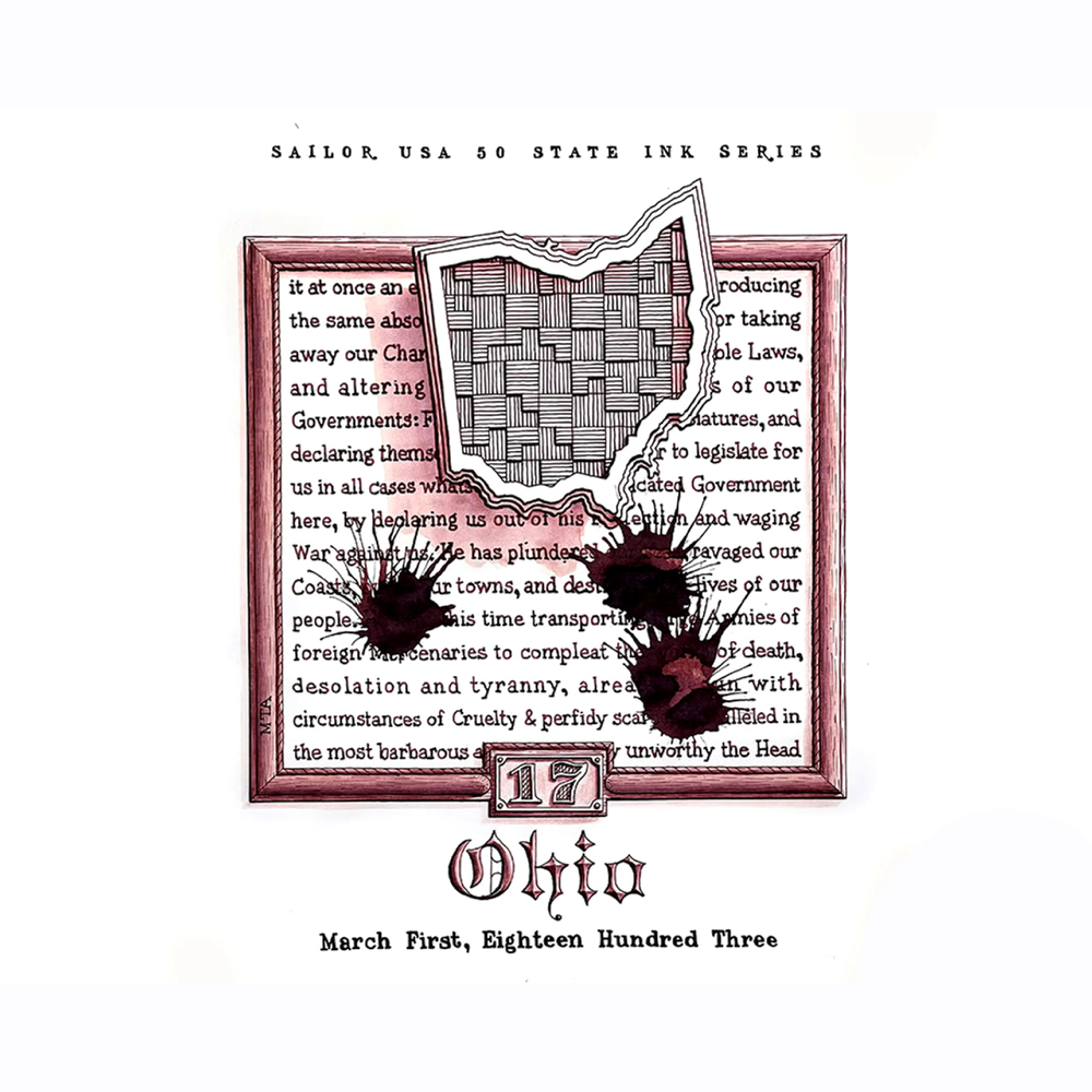 Sailor USA 50 States - Ohio (20ml) Bottled Ink