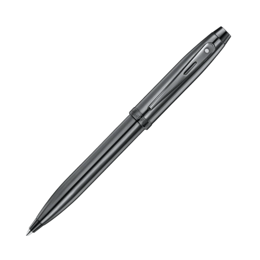 Sheaffer 100 Ballpoint - Shiny Dark Grey Gunmetal with PVD Trim