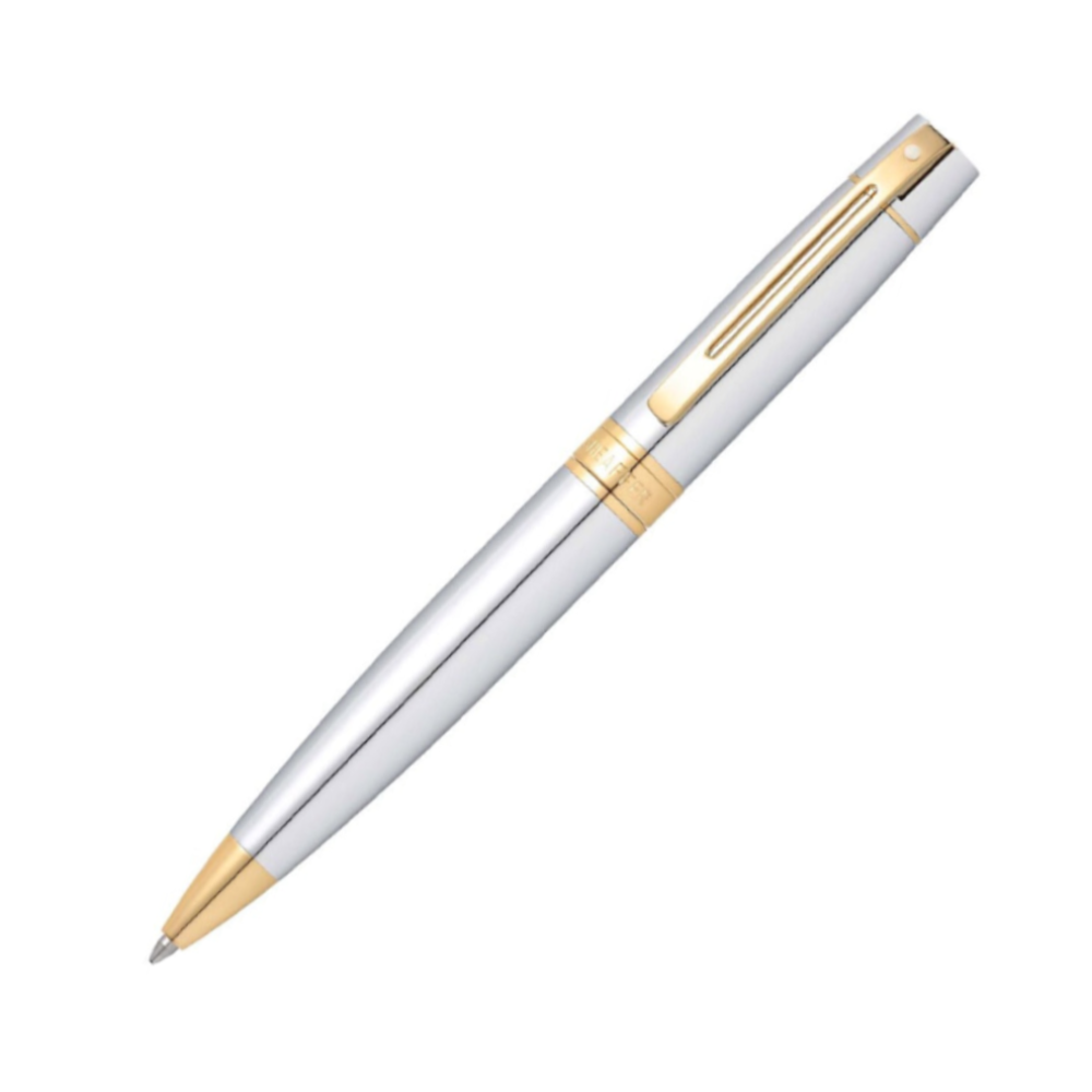 Sheaffer 300 Ballpoint - Chrome with Gold