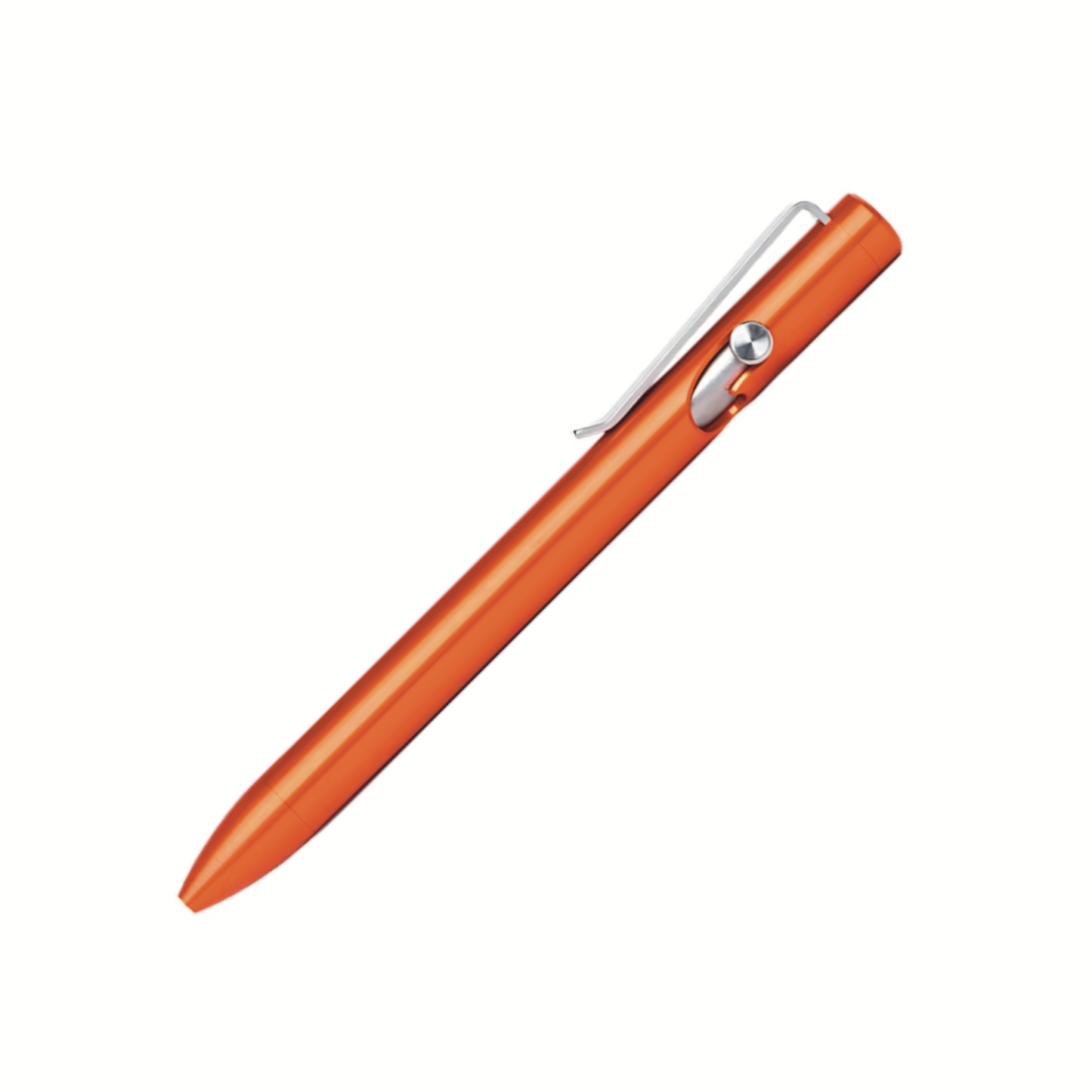 Tactile Turn Short Aluminum Bolt Action Pen - Orange