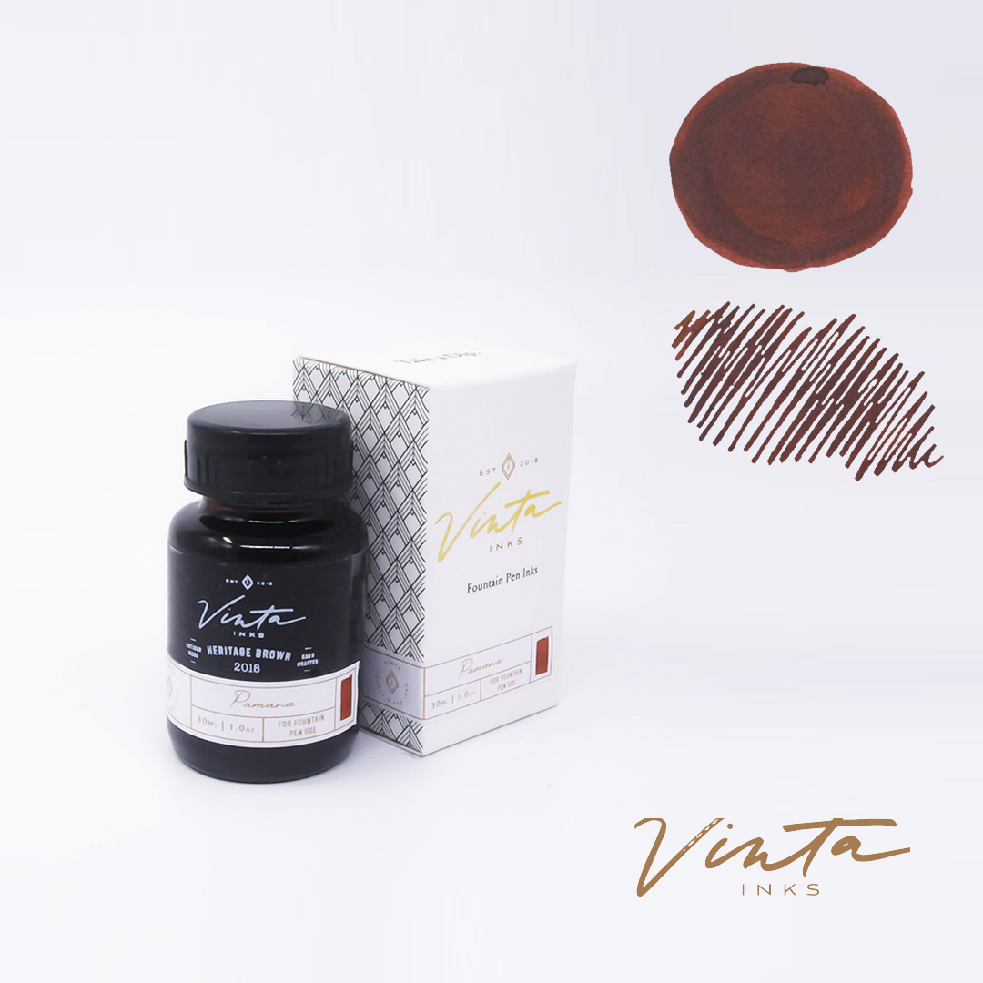 Vinta Heritage Brown (Pamana 20187)- 30ml Bottled Ink