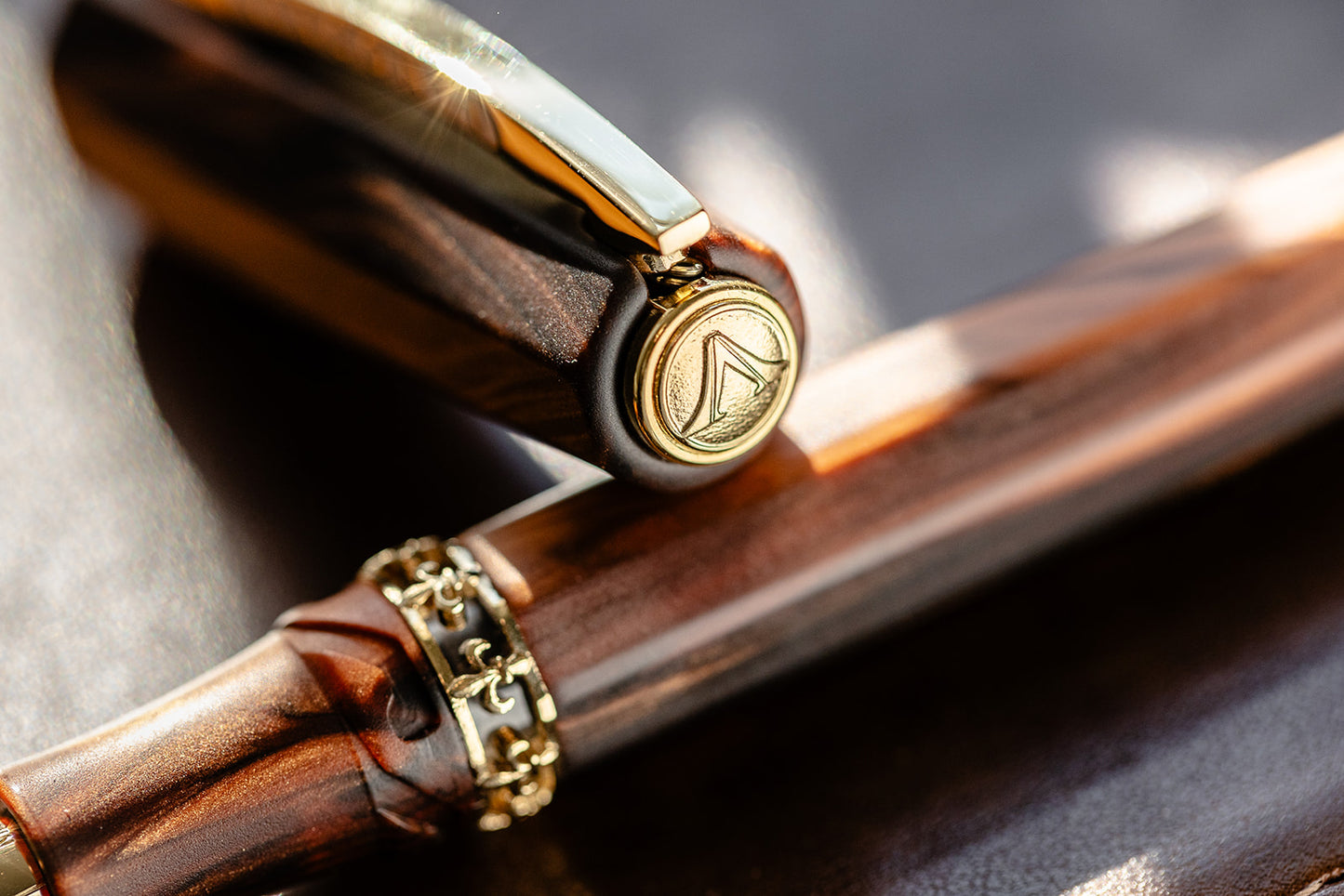 Visconti Medici Fountain Pen - Briarwood (Yellow Gold) (Limited Edition)