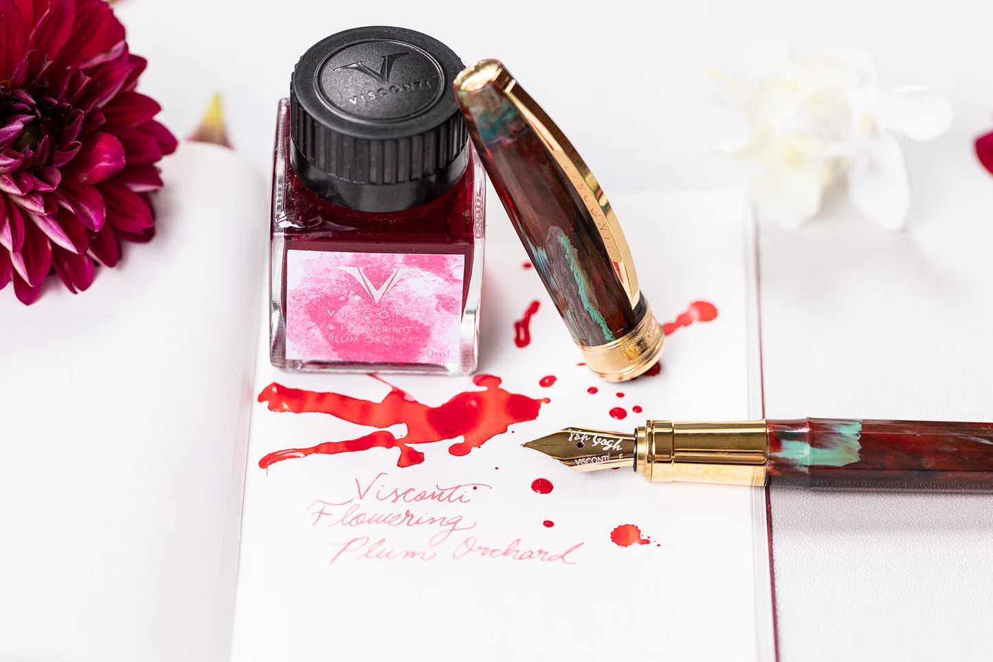 Visconti Van Gogh Fountain Pen - Flowering Plum Orchard