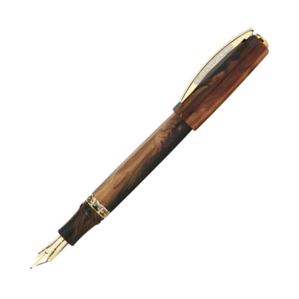 Visconti Medici Fountain Pen - Briarwood (Yellow Gold) (Limited Edition)