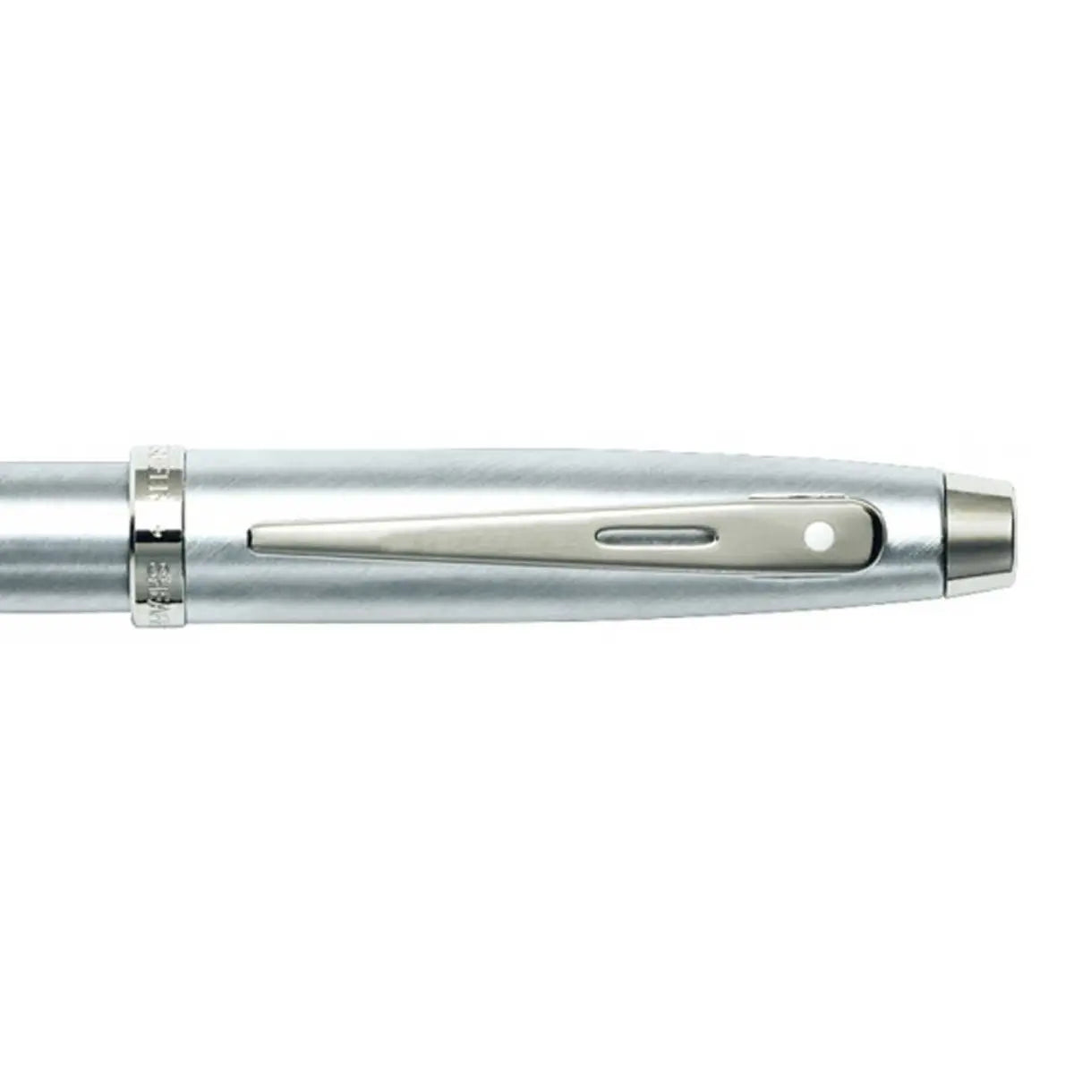 Sheaffer 100 Brushed Chrome Fountain Pen - Fine