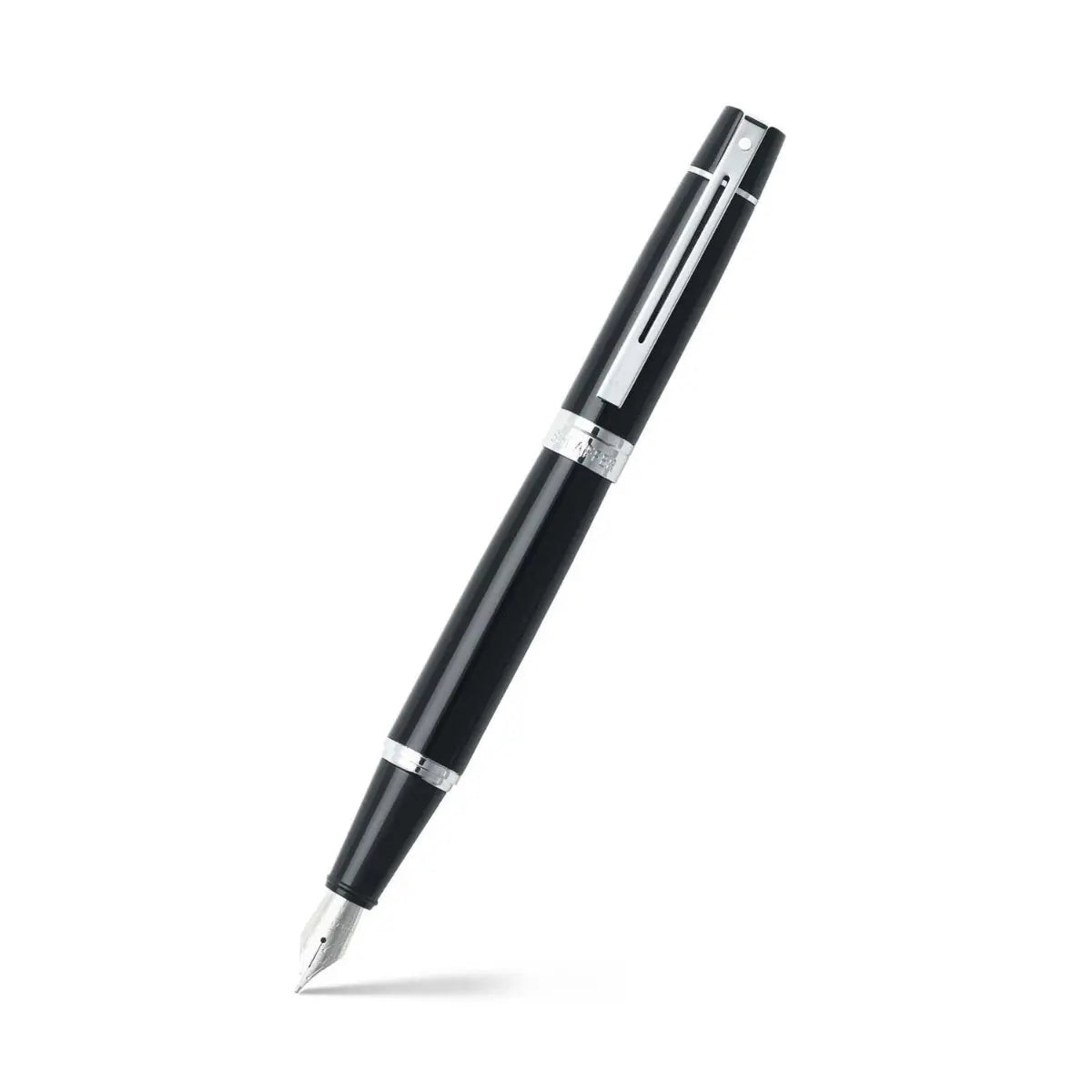 Sheaffer 300 Fountain Pen - Black with Chrome