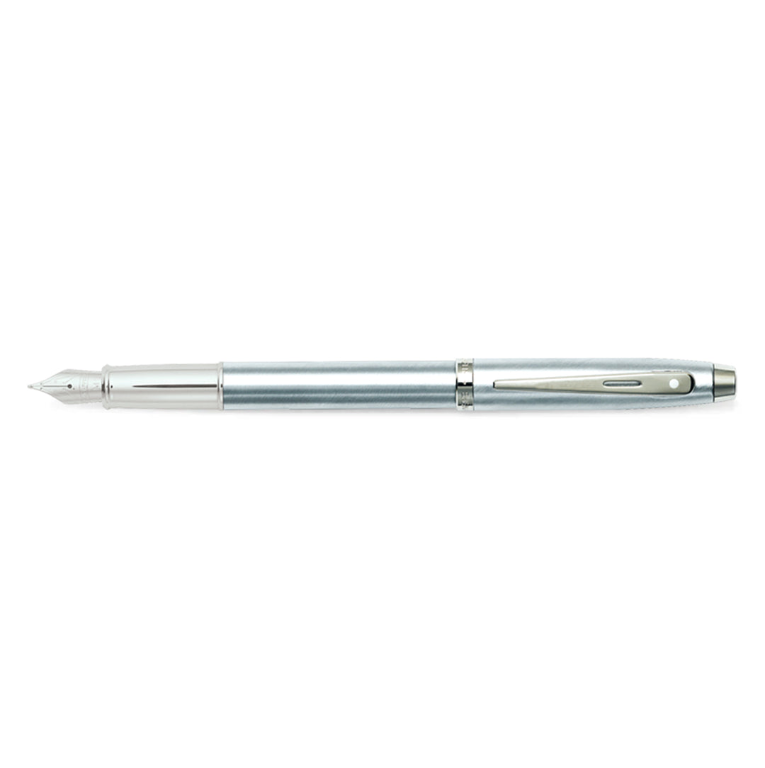 Sheaffer 100 Fountain Pen - Brushed Chrome