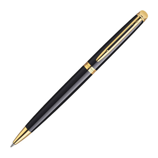 Waterman Hemisphere Ballpoint - Black with Gold Trim