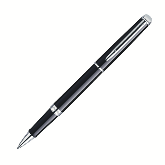 Waterman Hemisphere Rollerball - Black with Chrome Trim