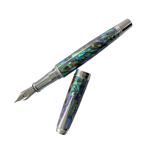 Monteverde Invincia Deluxe Fountain Pen - Abalone with Chrome Trim (Limited Edition)