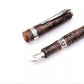 Pineider Antichi Materiali Carrara Brown Fountain Pen Palladium Trim