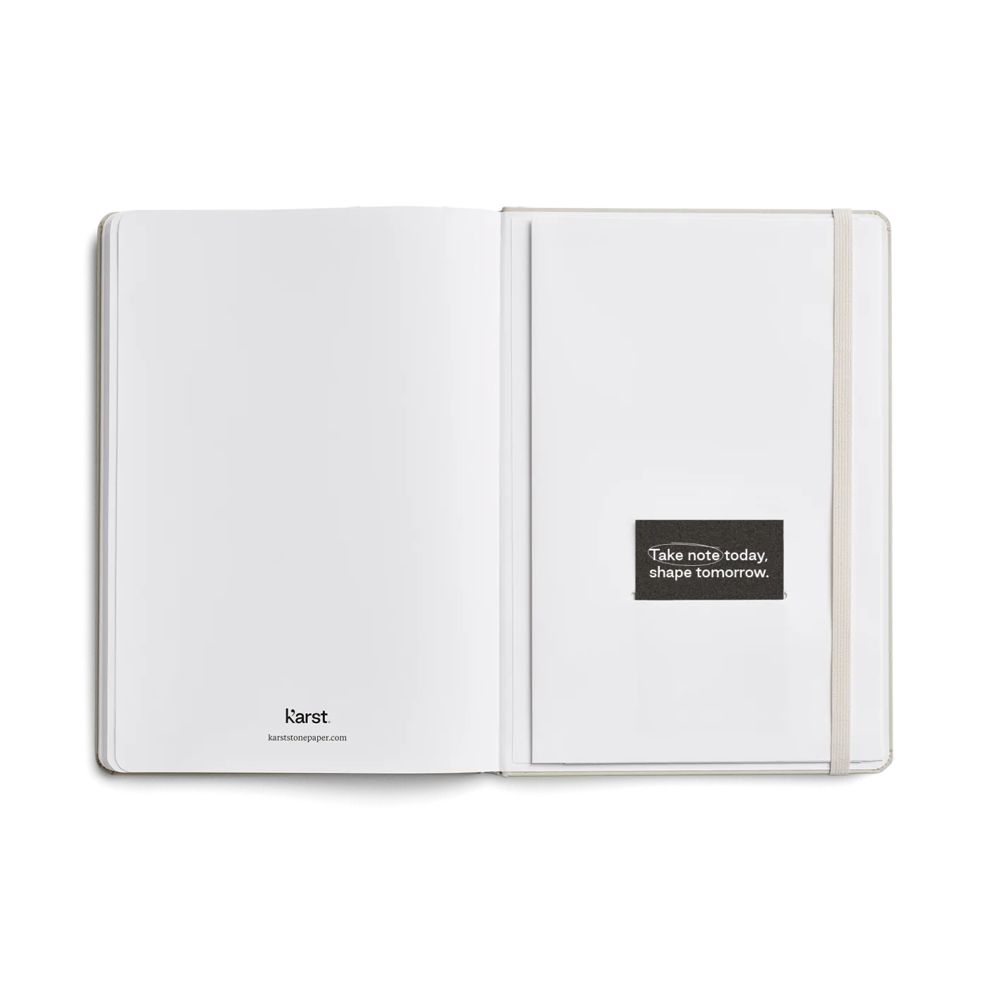 Karst A5 Stone Paper Lined Notebook - Black