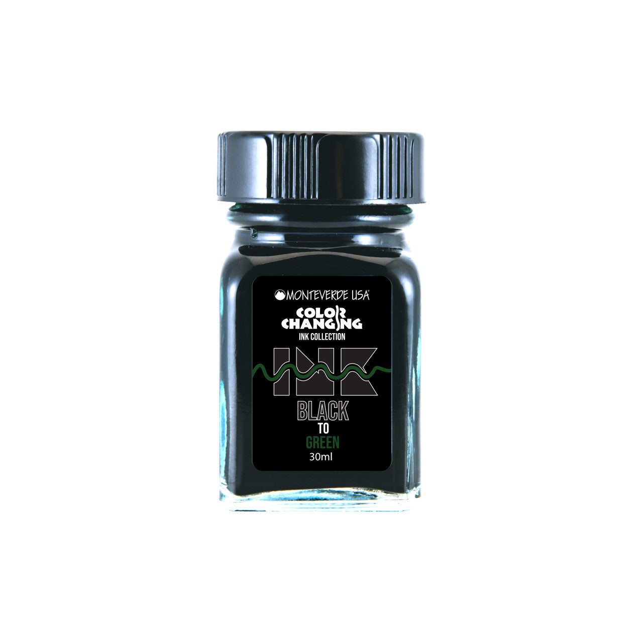Monteverde Black to Green (30ml) Bottled Ink (Color Changing Ink)