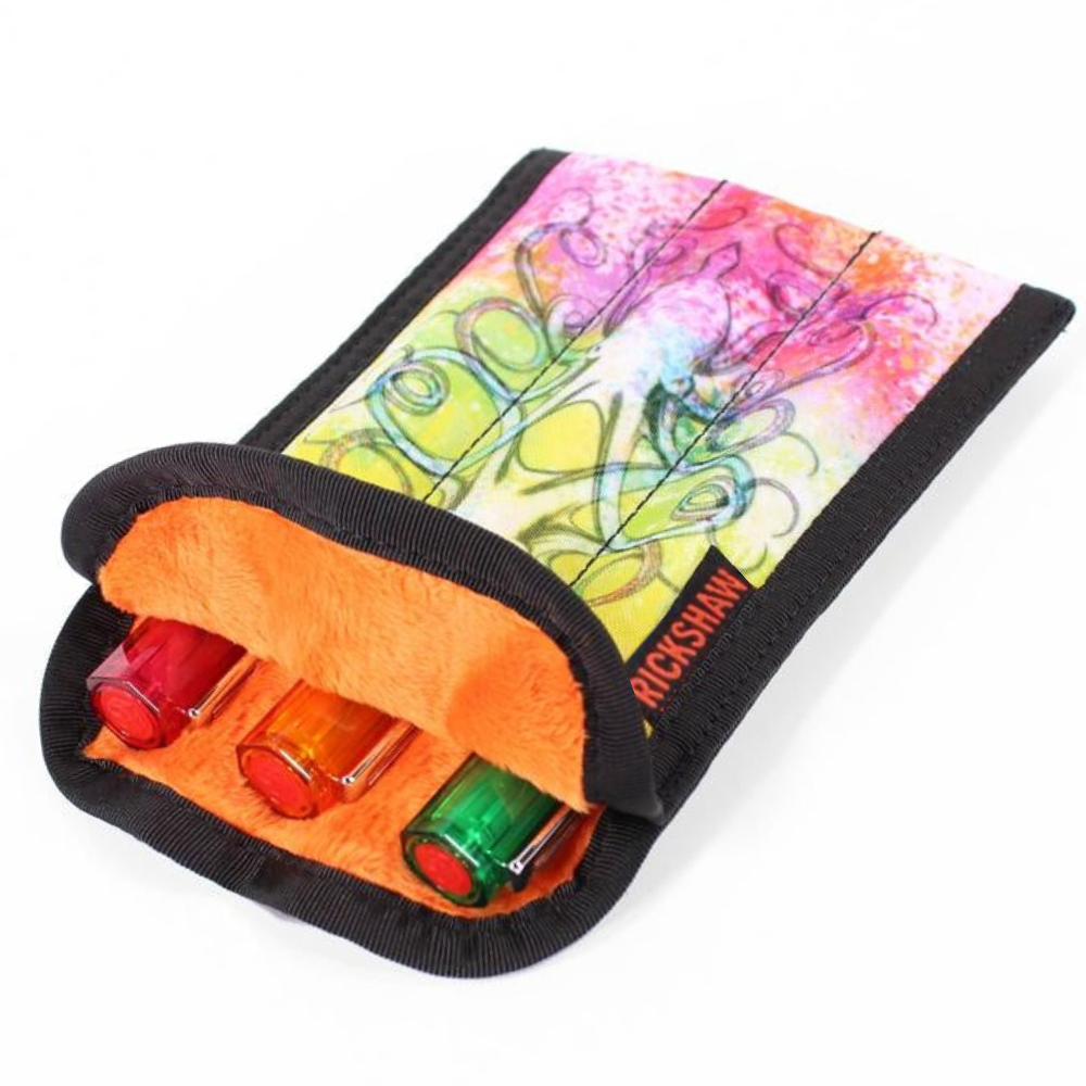 Rickshaw Bagworks 3-Pen Coozy Sleeve - Inktopus Orange