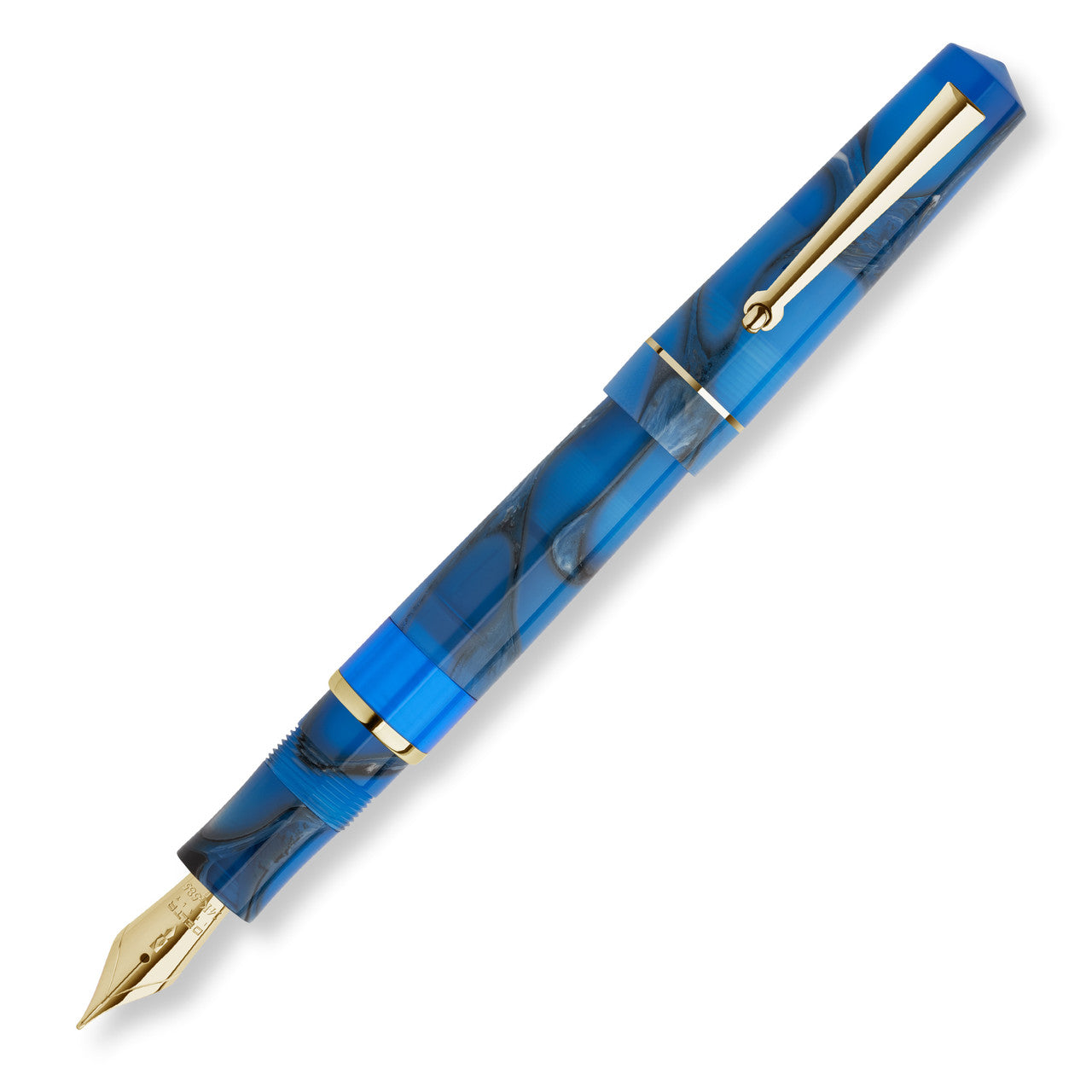 Delta Duna Fountain Pen - Oasis Blue - 14K Nib