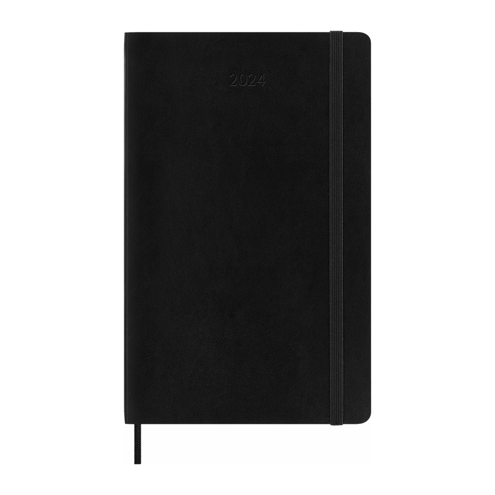 Moleskine 2024 Large Hardcover Classic Weekly Planner - Black