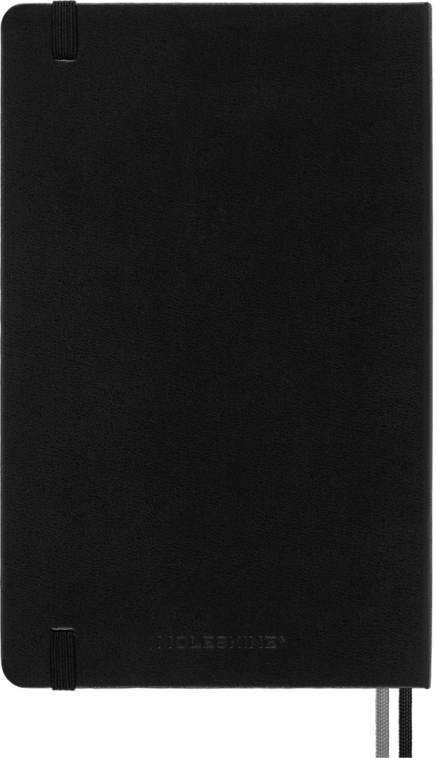 Moleskine Large Hardcover Classic Expanded Plain Notebook - Black